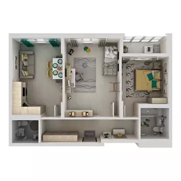 2-к кв. Самарская область, Самара Южное ш., 11 (60.3 м)