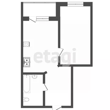 1-к кв. Тюменская область, Тюмень ул. Мельникайте, 36к2 (40.4 м)