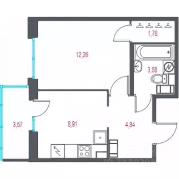 1-к кв. Санкт-Петербург, Санкт-Петербург, Пушкин Город-спутник Южный ...