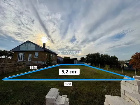 Участок в Крым, Симферопольский район, Перовское с/пос, Новозбурьевка ...