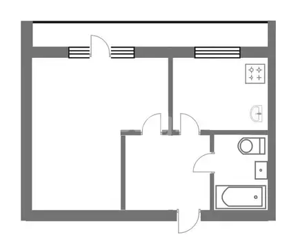 1-комнатная квартира: Сатка, микрорайон Западный, 17 (35.5 м)