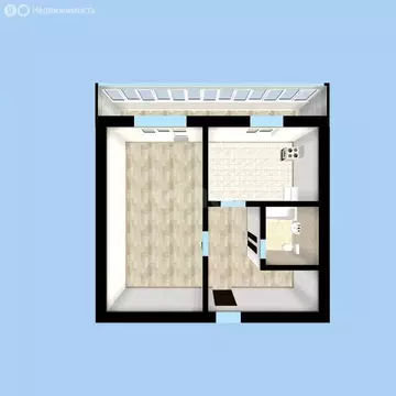 1-комнатная квартира: Ульяновск, улица Рябикова, 118 (35.3 м)