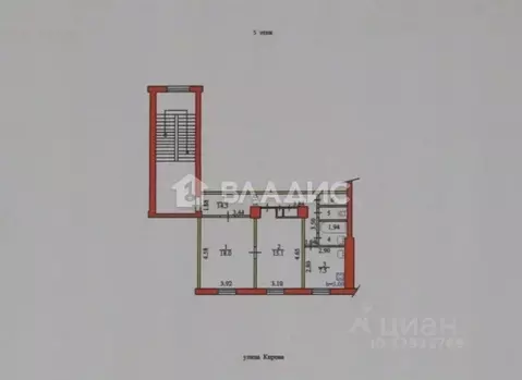 2-к кв. Пензенская область, Пенза ул. Кирова, 71 (61.3 м)