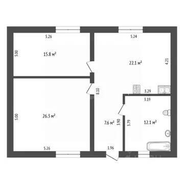 Дом в Тюменская область, Тюменский муниципальный округ, с. Перевалово ...
