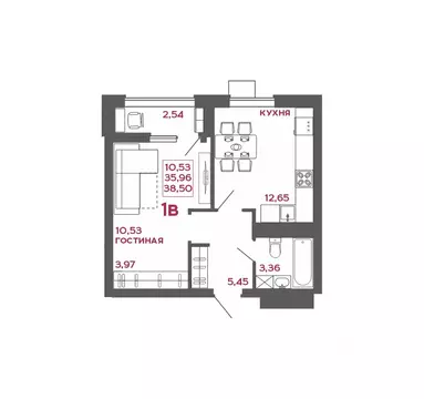 1-к кв. Пензенская область, Пенза Микрорайон Новобережье жилой ...