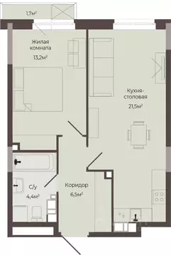 1-к кв. Нижегородская область, Нижний Новгород Соцгород жилрайон, 1-й ...