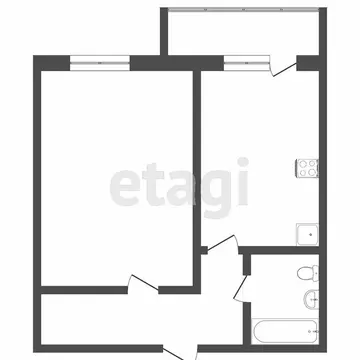 1-комнатная квартира: Тюмень, Заречный проезд, 37к1 (38.5 м)
