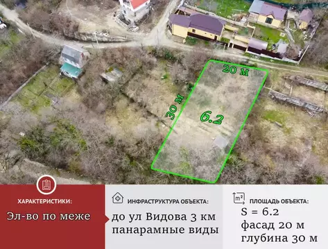 Участок в Краснодарский край, Новороссийск Баклан СНТ, 43 (6.2 сот.)