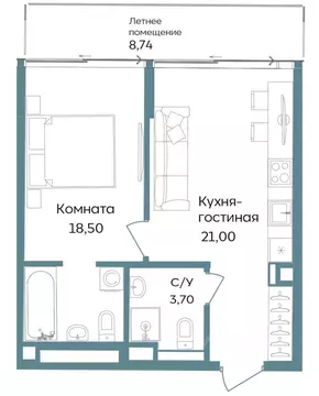 2-к кв. Крым, Саки ул. Морская (51.94 м)