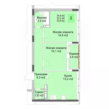 2-к кв. Нижегородская область, Нижний Новгород Кузнечиха Город жилой ...