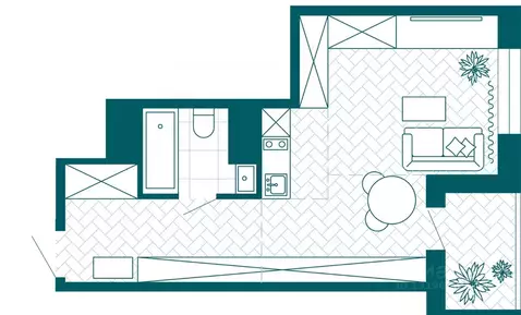 1-к кв. Хабаровский край, Хабаровск Конечный пер., 2В (36.42 м)