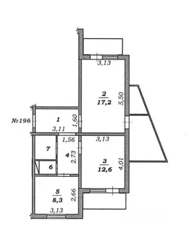 2-к кв. Белгородская область, Строитель Яковлевский городской округ, ...