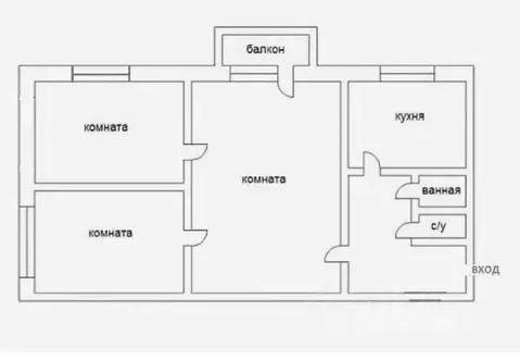 3-к кв. Алтайский край, Барнаул ул. Эмилии Алексеевой, 52 (57.8 м)
