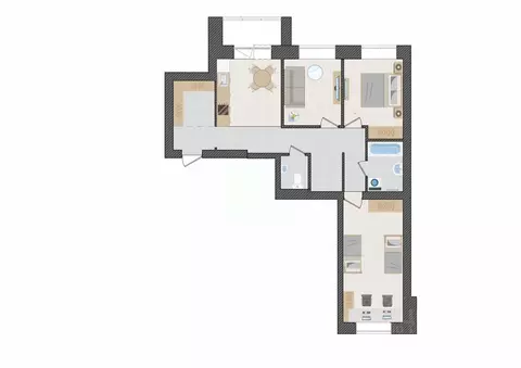 3-к кв. Кировская область, Киров ул. Капитана Дорофеева, 22 (74.7 м)