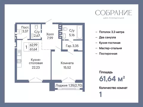 1-к кв. Ростовская область, Ростов-на-Дону Социалистическая ул., 116 ...