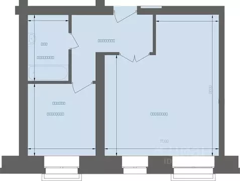 1-к кв. Хакасия, Абакан Скандия жилой комплекс (45.55 м)