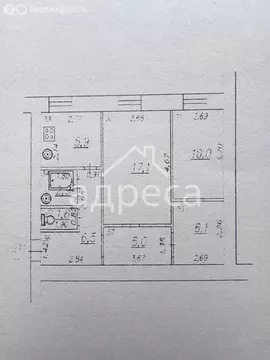 3-комнатная квартира: Самара, улица Алексея Толстого, 2 (55.1 м)