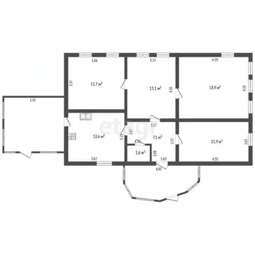Дом в Мордовия, Рузаевский район, с. Трускляй Советская ул., 16 (80 м)