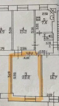 Комната, 22.2 м
