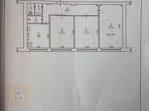 3-к кв. Севастополь ул. Горпищенко, 44 (64.5 м)