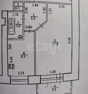 1-к кв. Башкортостан, Уфа ул. Цюрупы, 82 (31.3 м)