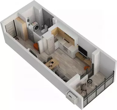 1-к кв. Татарстан, Набережные Челны ул. Карманова, 45 (26.5 м)