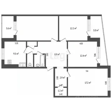 4-к кв. Самарская область, Самара Московское ш., 286 (87.2 м)