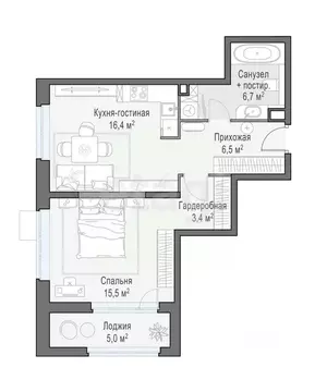 2-к кв. Московская область, Мытищи 17А мкр, Новое Медведково жилой ...