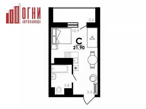 Студия Нижегородская область, Нижний Новгород Коломенская ул., 8к4 ...