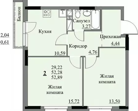 2-к кв. Удмуртия, Ижевск Автопроизводство жилрайон, 3-й мкр, Арден на ...