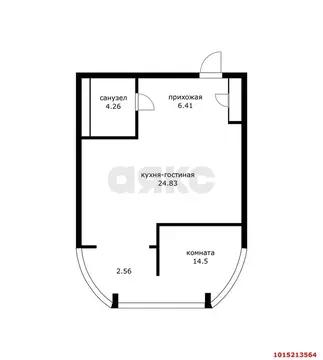 1-комнатная квартира: Краснодар, улица Шоссе Нефтяников, 18к3 (52 м)
