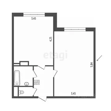 Комната Санкт-Петербург просп. Наставников, 24К2 (20.1 м)