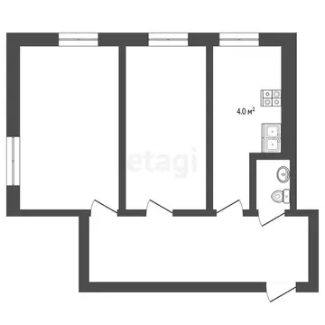 2-комнатная квартира: Ижевск, Советская улица, 2 (40 м)