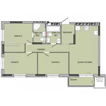 3-к кв. Удмуртия, Ижевск Культбаза жилрайон, 8-й мкр, Ежевика жилой ...