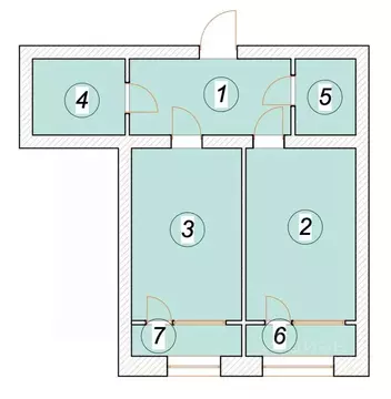 1-к кв. Ульяновская область, Ульяновск Бакинский пер. (58.28 м)