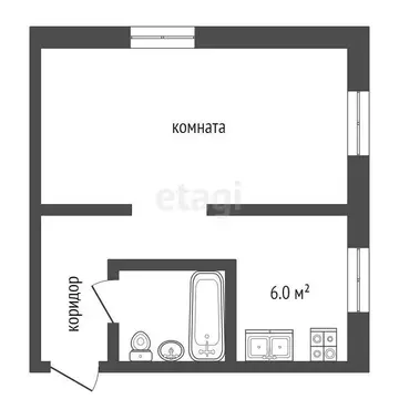 1-комнатная квартира: посёлок городского типа Решетниково, проезд ...