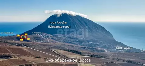 Участок в Крым, Ялта муниципальный округ, Гурзуф пгт  (11.0 сот.)