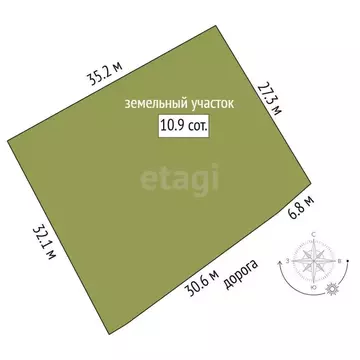 Участок в Ярославская область, Данилов  (10.86 сот.)