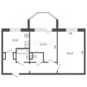 2-к кв. Ростовская область, Ростов-на-Дону Днепровский пер., 116и ...