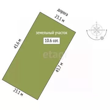 Участок в Нижегородская область, Выкса городской округ, с. Борковка, ...