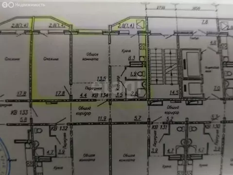 2-комнатная квартира: Барнаул, Взлётная улица, 109 (55 м)
