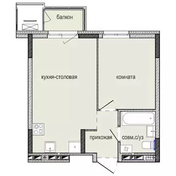 1-к кв. Удмуртия, Ижевск Культбаза жилрайон, 8-й мкр, Ежевика жилой ...