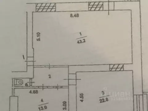 Торговая площадь в Москва Шмитовский проезд, 13 (81 м)