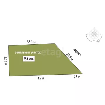 Участок в Тюменская область, Тюменский муниципальный округ, с. Чикча, ...