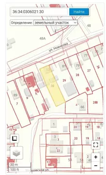 Участок в Воронеж, улица Новикова (7.2 м)