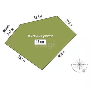 Участок в Челябинская область, Миасс Электрозаводская ул. (15.0 сот.)