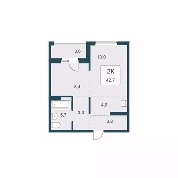 2-к кв. Новосибирская область, Новосибирск Цветной бульвар жилой ...