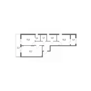 2-к кв. Калининградская область, Калининград пос. Лермонтовский, ул. ...