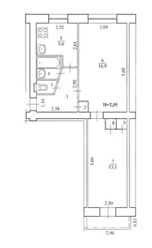 2-к кв. Волгоградская область, Волгоград ул. Генерала Штеменко, 34 ...