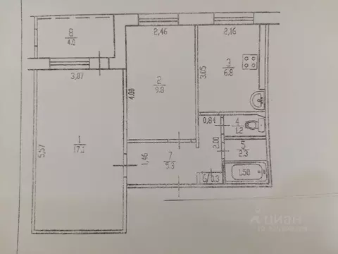 2-к кв. Башкортостан, Уфа Вологодская ул., 81/2 (45.0 м)
